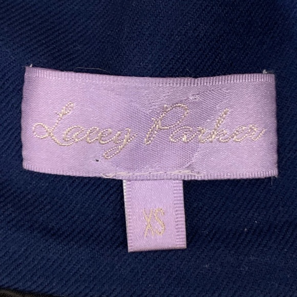 Lacey Parker blue wool short jacket. Extra small. - Picture 7 of 9